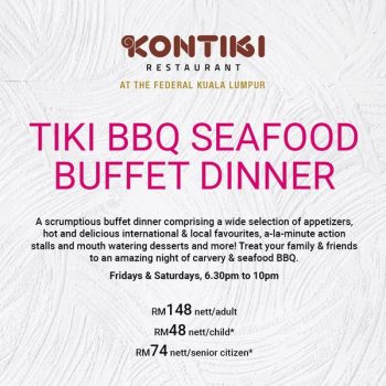 Kontiki-Restaurant-Tiki-Bbq-Seafood-Buffet-Dinner-350x350 - Beverages Food , Restaurant & Pub Kuala Lumpur Promotions & Freebies Selangor 