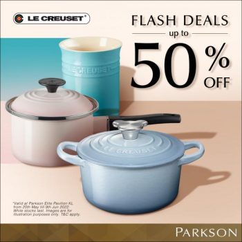 Le-Creuset-Flash-Deals-Promotion-at-Parkson-350x350 - Home & Garden & Tools Kitchenware Kuala Lumpur Promotions & Freebies Selangor 