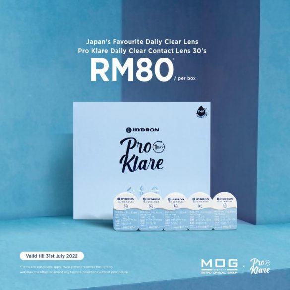 Now till 31 Jul 2022 MOG Eyewear Pro Klare Contact Lens Promotion