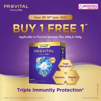 Manjaku-Provital-Immuna-Plus-Buy-1-FREE-1-Promotion-350x350 - Baby & Kids & Parenting Babycare Johor Kedah Kelantan Kuala Lumpur Melaka Milk Powder Negeri Sembilan Pahang Penang Perak Perlis Promotions & Freebies Putrajaya Sabah Sarawak Selangor Terengganu 