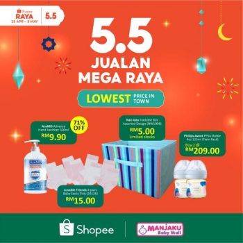 Manjaku-Shopee-5.5-Mega-Raya-Sale-3-350x350 - Baby & Kids & Parenting Babycare Johor Kedah Kelantan Kuala Lumpur Melaka Negeri Sembilan Online Store Pahang Penang Perak Perlis Promotions & Freebies Putrajaya Sabah Sarawak Selangor Terengganu 