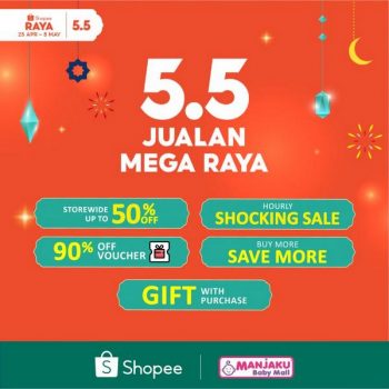 Manjaku-Shopee-5.5-Mega-Raya-Sale-350x350 - Baby & Kids & Parenting Babycare Johor Kedah Kelantan Kuala Lumpur Melaka Negeri Sembilan Online Store Pahang Penang Perak Perlis Promotions & Freebies Putrajaya Sabah Sarawak Selangor Terengganu 