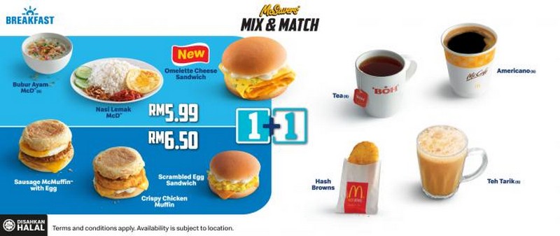 Mcdonald breakfast clearance menu malaysia
