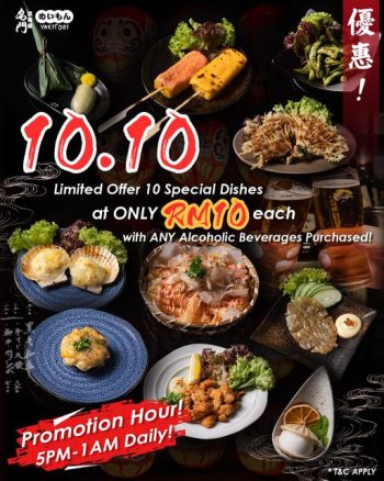 Meimon-Yakitori-Bar-Crazy-RM10-Promotion-350x438 - Beverages Food , Restaurant & Pub Kuala Lumpur Promotions & Freebies Selangor 