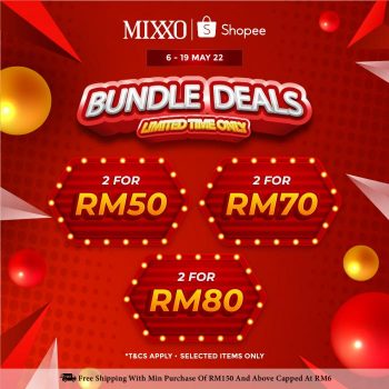Mixxo-Shopee-May-Special-Promotion-1-350x350 - Apparels Fashion Accessories Fashion Lifestyle & Department Store Footwear Johor Kedah Kelantan Kuala Lumpur Melaka Negeri Sembilan Online Store Pahang Penang Perak Perlis Promotions & Freebies Putrajaya Sabah Sarawak Selangor Terengganu 
