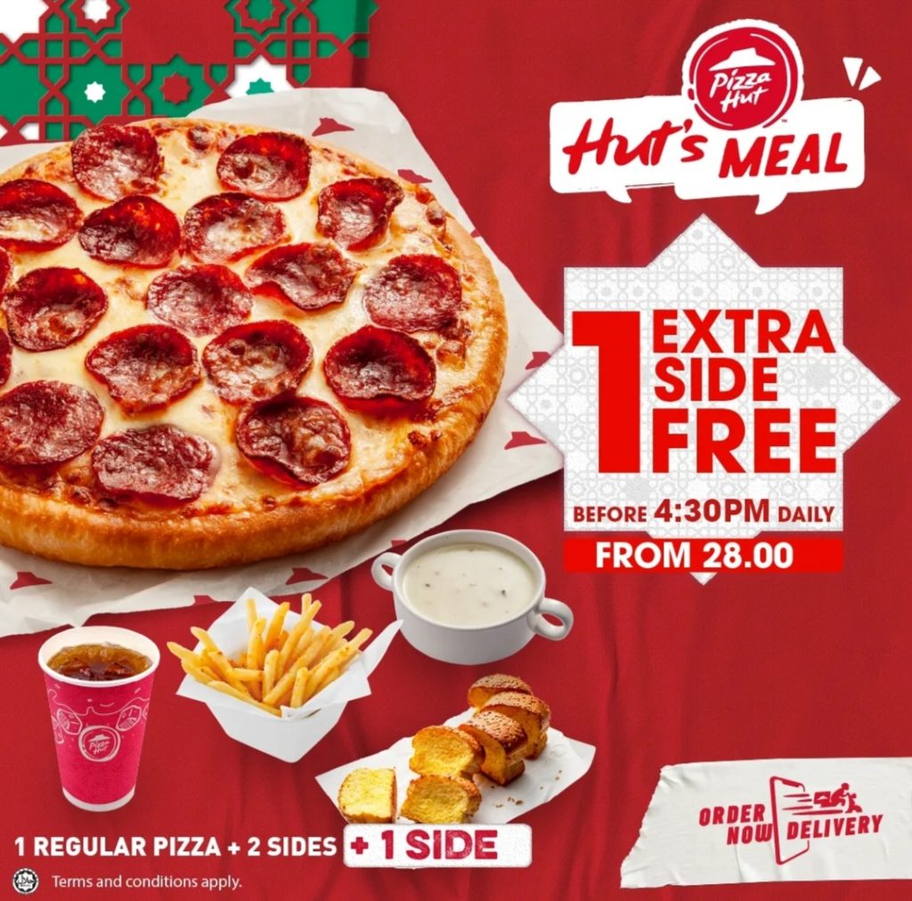 7 May 2022 Onward Pizza Huts Free Side Promo