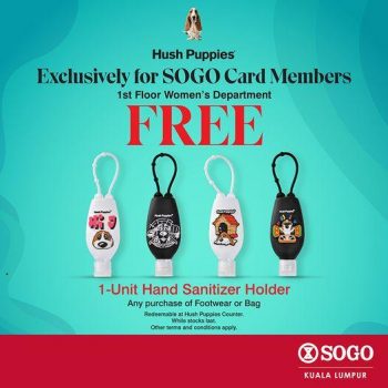 SOGO-Hush-Puppies-Free-Hand-Sanitizer-Holder-Promotion-350x350 - Apparels Fashion Accessories Fashion Lifestyle & Department Store Kuala Lumpur Promotions & Freebies Selangor 