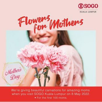 SOGO-Mothers-Day-Free-Flower-For-Mother-Promotion-350x350 - Kuala Lumpur Promotions & Freebies Selangor Supermarket & Hypermarket 