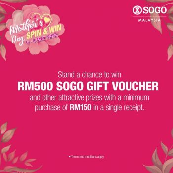 SOGO-Mothers-Day-Spin-Win-Contest-1-350x350 - Events & Fairs Johor Kuala Lumpur Selangor Supermarket & Hypermarket 