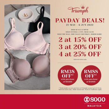 SOGO-Triumph-PayDay-Sale-350x350 - Fashion Accessories Fashion Lifestyle & Department Store Johor Kuala Lumpur Lingerie Selangor Underwear 