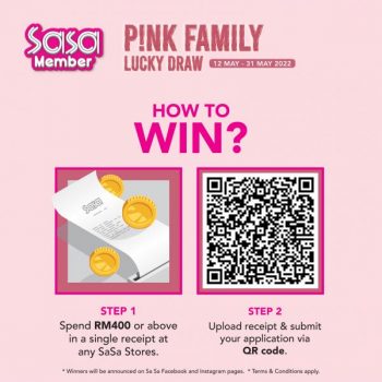 SaSa-Pink-Family-Lucky-Draw-Promotion-1-350x350 - Beauty & Health Cosmetics Fragrances Johor Kedah Kelantan Kuala Lumpur Melaka Negeri Sembilan Pahang Penang Perak Perlis Personal Care Promotions & Freebies Putrajaya Sabah Sarawak Selangor Skincare Terengganu 