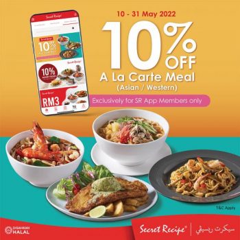 Secret-Recipe-App-Member-A-La-Carte-Meal-10-OFF-Promotion-350x350 - Beverages Food , Restaurant & Pub Johor Kedah Kelantan Kuala Lumpur Melaka Negeri Sembilan Online Store Pahang Penang Perak Perlis Promotions & Freebies Putrajaya Sabah Sarawak Selangor Terengganu 