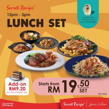 Secret-Recipe-Lunch-Set-Promotion-350x350 - Beverages Food , Restaurant & Pub Johor Kedah Kelantan Kuala Lumpur Melaka Negeri Sembilan Pahang Penang Perak Perlis Promotions & Freebies Putrajaya Sabah Sarawak Selangor Terengganu 