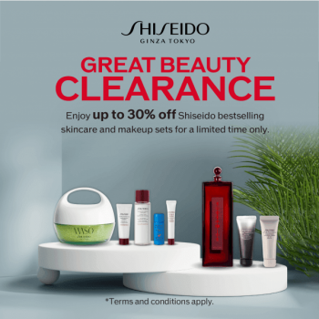 Shiseido-Great-Beauty-Clearance-350x350 - Beauty & Health Johor Kedah Kelantan Kuala Lumpur Melaka Negeri Sembilan Online Store Pahang Penang Perak Perlis Personal Care Putrajaya Sabah Sarawak Selangor Skincare Terengganu Warehouse Sale & Clearance in Malaysia 