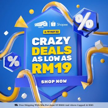Shoopen-Shopee-May-Special-Promotion-350x350 - Fashion Accessories Fashion Lifestyle & Department Store Footwear Johor Kedah Kelantan Kuala Lumpur Melaka Negeri Sembilan Pahang Penang Perak Perlis Promotions & Freebies Putrajaya Sabah Sarawak Selangor Terengganu 