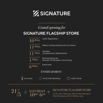 Signature-Flagship-Store-Opening-1-350x350 - Beddings Building Materials Dinnerware Home & Garden & Tools Promotions & Freebies Selangor 