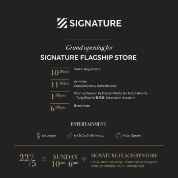 Signature-Flagship-Store-Opening-2-350x350 - Beddings Building Materials Dinnerware Home & Garden & Tools Promotions & Freebies Selangor 