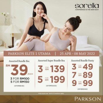 Sorella-Raya-Sale-at-Parkson-Elite-1-Utama-350x350 - Fashion Accessories Fashion Lifestyle & Department Store Lingerie Malaysia Sales Selangor Underwear 