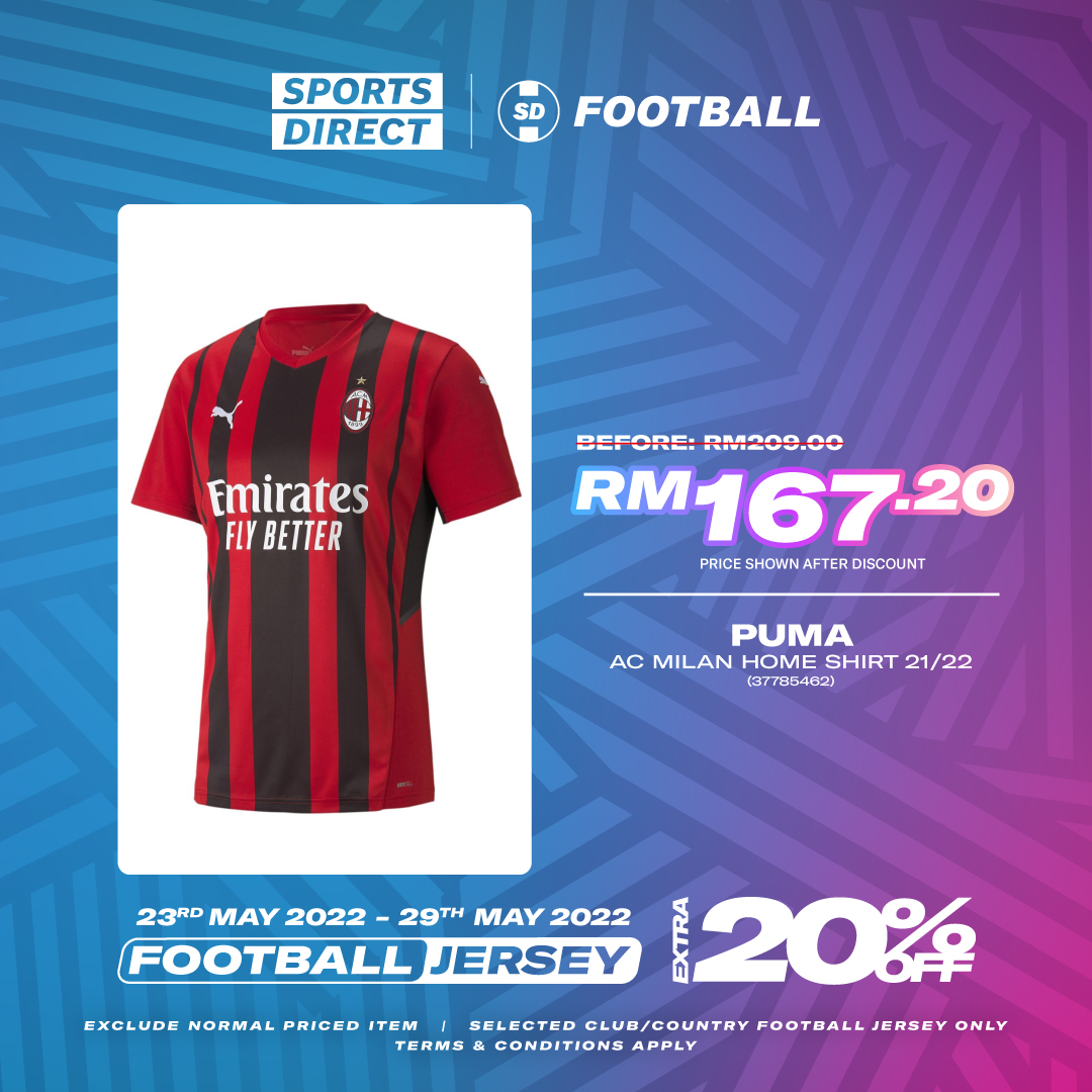 Now till 29 May 2022 Sports Direct Football Jersey Promo