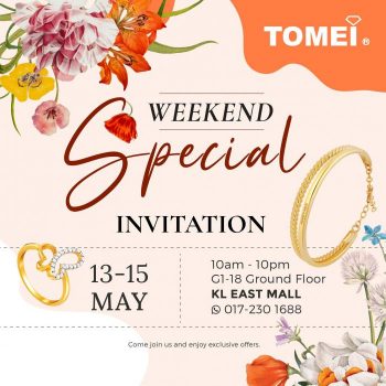 TOMEI-Weekend-Special-Promotion-at-KL-East-Mall-350x350 - Gifts , Souvenir & Jewellery Jewels Kuala Lumpur Promotions & Freebies Selangor 