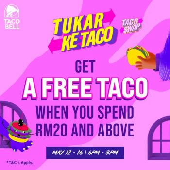 Taco-Bell-Free-Taco-Deal-350x350 - Beverages Food , Restaurant & Pub Johor Kedah Kelantan Kuala Lumpur Melaka Negeri Sembilan Online Store Pahang Penang Perak Perlis Promotions & Freebies Putrajaya Sabah Sarawak Selangor Terengganu 