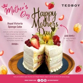TeDBOY-Mothers-Day-Special - Beverages Cake Food , Restaurant & Pub Johor Kedah Kelantan Kuala Lumpur Melaka Negeri Sembilan Pahang Penang Perak Perlis Promotions & Freebies Putrajaya Sabah Sarawak Selangor Terengganu 