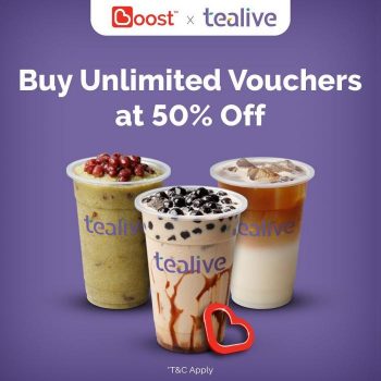 Tealive-Boost-Vouchers-At-50-OFF-Promotion-350x350 - Beverages Food , Restaurant & Pub Johor Kedah Kelantan Kuala Lumpur Melaka Negeri Sembilan Pahang Penang Perak Perlis Promotions & Freebies Putrajaya Sabah Sarawak Selangor Terengganu 