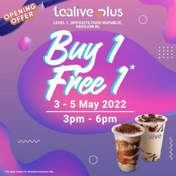 Tealive-Buy-1-Free-1-Deal-350x350 - Beverages Food , Restaurant & Pub Kuala Lumpur Promotions & Freebies Selangor 