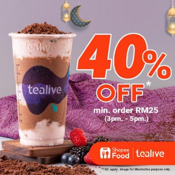 Tealive-ShopeeFood-Promo-350x350 - Beverages Food , Restaurant & Pub Johor Kedah Kelantan Kuala Lumpur Melaka Negeri Sembilan Pahang Penang Perak Perlis Promotions & Freebies Putrajaya Sabah Sarawak Selangor Terengganu 