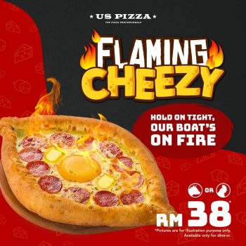 US-Pizza-Flaming-Cheezy-Pizza-Promotion-350x350 - Beverages Food , Restaurant & Pub Johor Kedah Kelantan Kuala Lumpur Melaka Negeri Sembilan Pahang Penang Perak Perlis Pizza Promotions & Freebies Putrajaya Sabah Sarawak Selangor Terengganu 