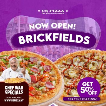 US-Pizza-Opening-Promotion-at-Brickfields-350x350 - Beverages Food , Restaurant & Pub Kuala Lumpur Pizza Promotions & Freebies Selangor 