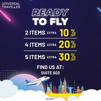 Universal-Traveller-Ready-To-Fly-Sale-at-Genting-Highlands-Premium-Outlets-350x350 - Luggage Malaysia Sales Pahang Sports,Leisure & Travel 