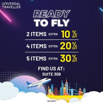 Universal-Traveller-Ready-To-Fly-Sale-at-Johor-Premium-Outlets-350x350 - Johor Luggage Malaysia Sales Others Sports,Leisure & Travel 