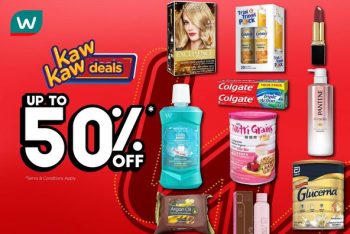 Watsons-50-off-Promo-350x234 - Beauty & Health Cosmetics Health Supplements Johor Kedah Kelantan Kuala Lumpur Melaka Negeri Sembilan Online Store Pahang Penang Perak Perlis Personal Care Promotions & Freebies Putrajaya Sabah Sarawak Selangor Skincare Terengganu 