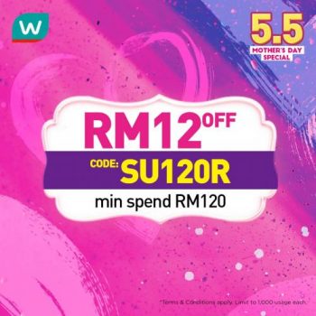 Watsons-Online-5.5-Mothers-Day-Sale-2-350x350 - Beauty & Health Cosmetics Health Supplements Johor Kedah Kelantan Kuala Lumpur Malaysia Sales Melaka Negeri Sembilan Online Store Pahang Penang Perak Perlis Personal Care Putrajaya Sabah Sarawak Selangor Terengganu 