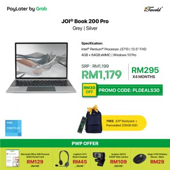 iTworld-Grab-PayLater-Deal-4-350x350 - Computer Accessories Electronics & Computers IT Gadgets Accessories Johor Kedah Kelantan Kuala Lumpur Melaka Negeri Sembilan Online Store Pahang Penang Perak Perlis Promotions & Freebies Putrajaya Sabah Sarawak Selangor Terengganu 