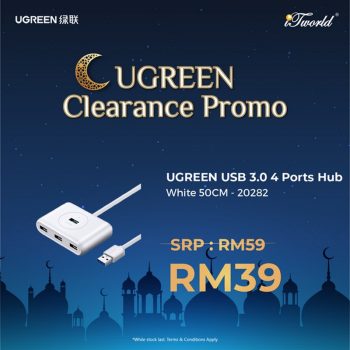 iTworld-Ugreen-Clearance-Promo-1-350x350 - Computer Accessories Electronics & Computers IT Gadgets Accessories Johor Kedah Kelantan Kuala Lumpur Melaka Negeri Sembilan Pahang Penang Perak Perlis Promotions & Freebies Putrajaya Sabah Sarawak Selangor Terengganu 