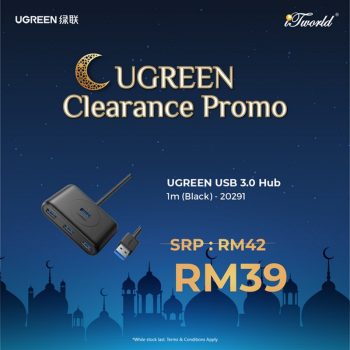 iTworld-Ugreen-Clearance-Promo-2-350x350 - Computer Accessories Electronics & Computers IT Gadgets Accessories Johor Kedah Kelantan Kuala Lumpur Melaka Negeri Sembilan Pahang Penang Perak Perlis Promotions & Freebies Putrajaya Sabah Sarawak Selangor Terengganu 