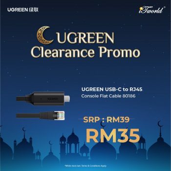 iTworld-Ugreen-Clearance-Promo-6-350x350 - Computer Accessories Electronics & Computers IT Gadgets Accessories Johor Kedah Kelantan Kuala Lumpur Melaka Negeri Sembilan Pahang Penang Perak Perlis Promotions & Freebies Putrajaya Sabah Sarawak Selangor Terengganu 