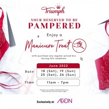 AEON-Triumph-Sale-1-350x350 - Fashion Accessories Fashion Lifestyle & Department Store Johor Kuala Lumpur Lingerie Malaysia Sales Penang Selangor Underwear 