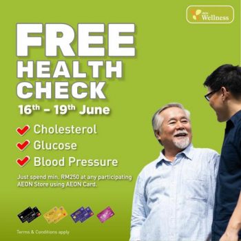 AEON-Wellness-Free-Health-Check-Promotion-350x350 - Beauty & Health Cosmetics Fragrances Johor Kedah Kelantan Kuala Lumpur Melaka Negeri Sembilan Pahang Penang Perak Perlis Personal Care Promotions & Freebies Putrajaya Sabah Sarawak Selangor Skincare Terengganu 
