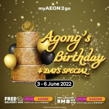 AEON-myAEON2go-Agongs-Birthday-Promotion-350x350 - Johor Kedah Kelantan Kuala Lumpur Melaka Negeri Sembilan Pahang Penang Perak Perlis Promotions & Freebies Putrajaya Sabah Sarawak Selangor Supermarket & Hypermarket Terengganu 