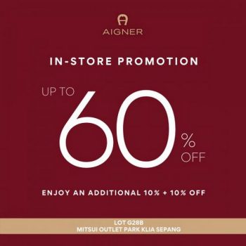 Aigner-7th-Anniversary-Sale-at-Mitsui-Outlet-Park-350x350 - Bags Fashion Accessories Fashion Lifestyle & Department Store Malaysia Sales 