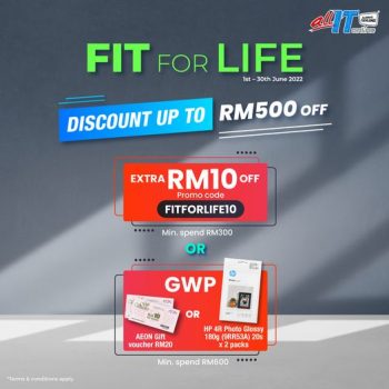 All-It-Hypermarket-Fit-for-Life-Promo-350x350 - Computer Accessories Electronics & Computers IT Gadgets Accessories Johor Kedah Kelantan Kuala Lumpur Melaka Negeri Sembilan Pahang Penang Perak Perlis Promotions & Freebies Putrajaya Sabah Sarawak Selangor Terengganu 