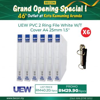 Becon-Stationery-Grand-Opening-Special-at-Kota-Kemuning-Aranda-6-350x350 - Books & Magazines Promotions & Freebies Selangor Stationery 