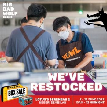 Big-Bad-Wolf-Books-Box-Sale-at-Lotuss-Seremban-2-350x350 - Books & Magazines Malaysia Sales Negeri Sembilan Stationery 