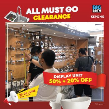 Big-Bath-Clearance-Sale-8-350x350 - Home & Garden & Tools Kuala Lumpur Sanitary & Bathroom Selangor Warehouse Sale & Clearance in Malaysia 