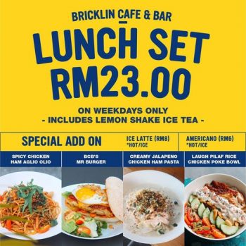Bricklin-Cafe-Bar-Lunch-Set-Deal-350x349 - Beverages Food , Restaurant & Pub Penang Promotions & Freebies 