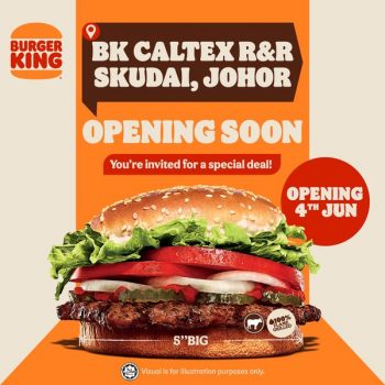 Burger-King-Opening-Deal-at-Caltex-RR-Skudai-350x350 - Beverages Food , Restaurant & Pub Johor Promotions & Freebies 