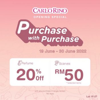 Carlo-Rino-Opening-Promotion-at-Sunway-Carnival-Mall-1-350x350 - Bags Fashion Accessories Fashion Lifestyle & Department Store Handbags Promotions & Freebies 